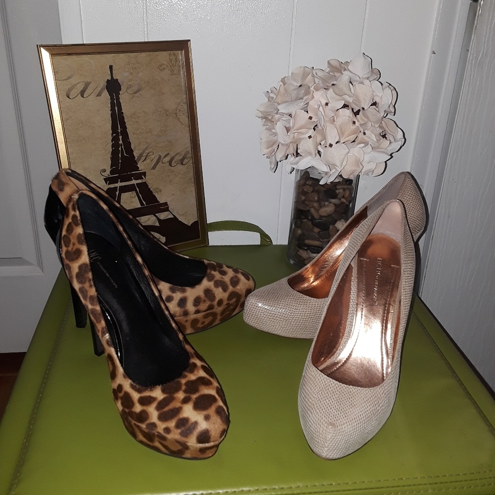 2 PAIRS OF HEELS